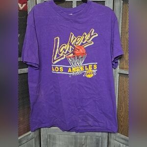 Hanes Purple Crew Neck T-Shirt